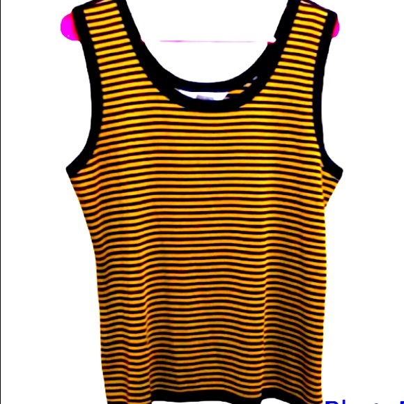 Misook Tops - Misook striped tank blouse size large